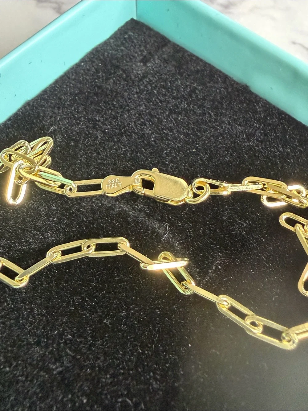 Gold Paperclip Bracelet